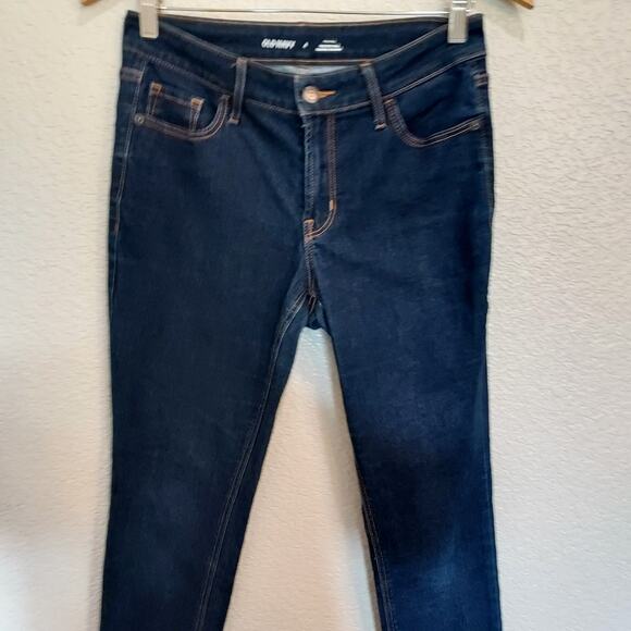 Old Navy 'Rock Star' Super Skinny Midrise Stretch Jeans Dark Wash Size 4 - Picture 3 of 9